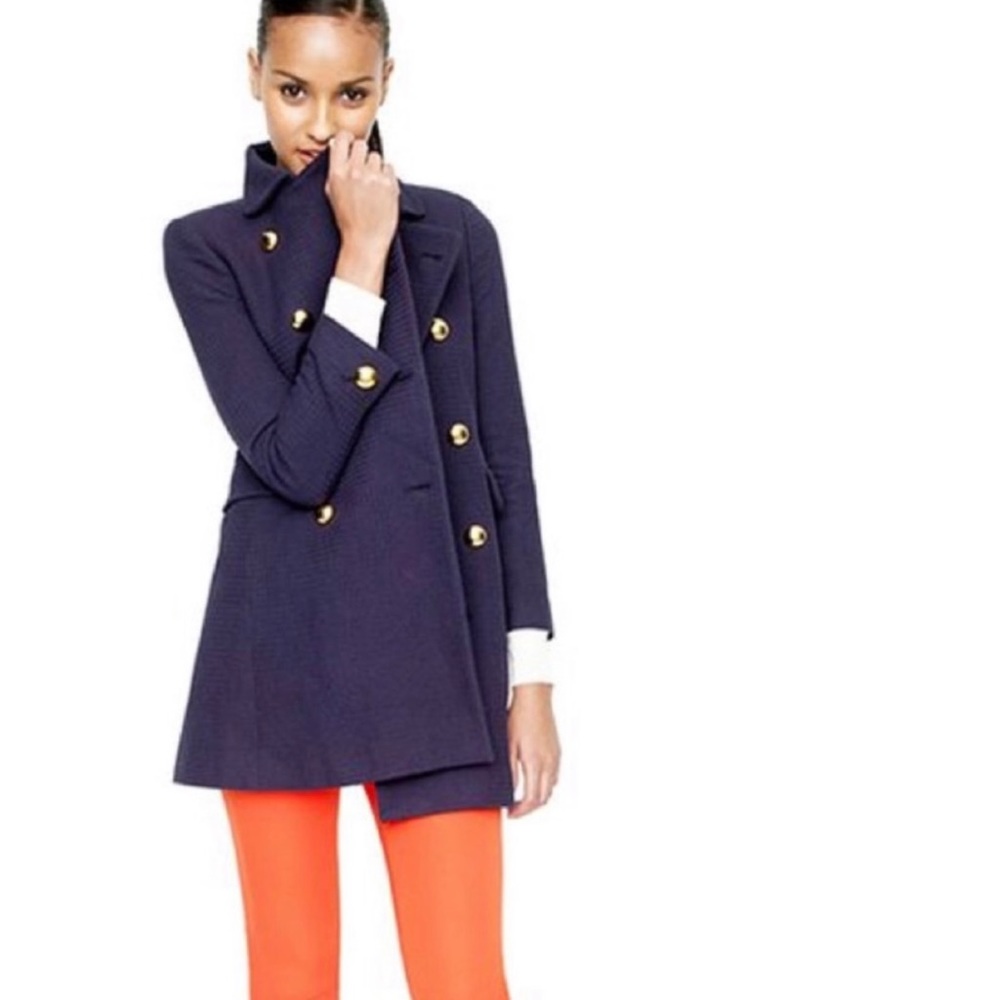 NWOT. J. Crew Cotton peacoat